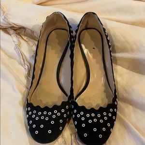 Chloe Black Suede Low Heels Size 36 1/2